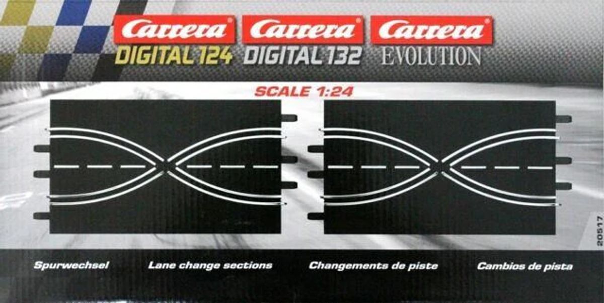 Carrera - Lane Change Sektion - 2 Dele - 1:32-1:24 - Analog - 20020517