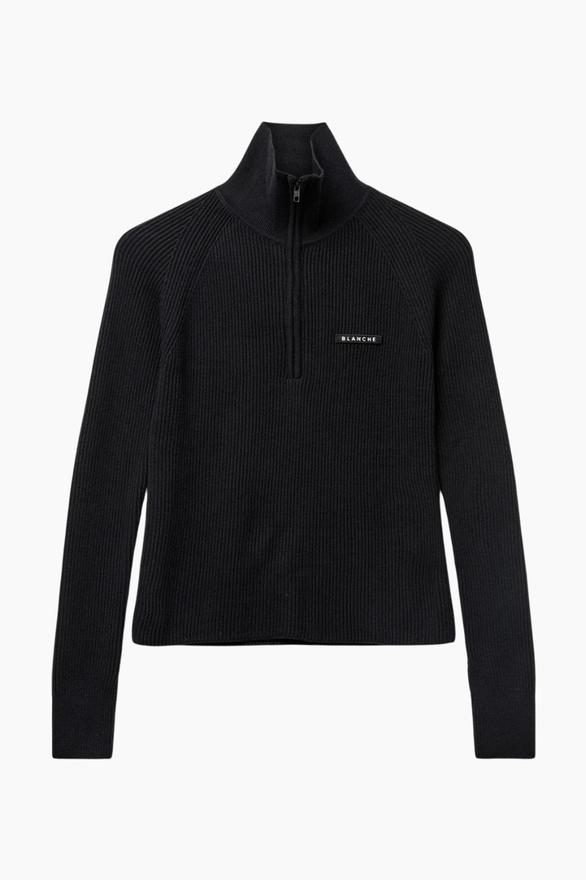 Carrick-BL Zip Jumper - Black - Blanche - Sort XS