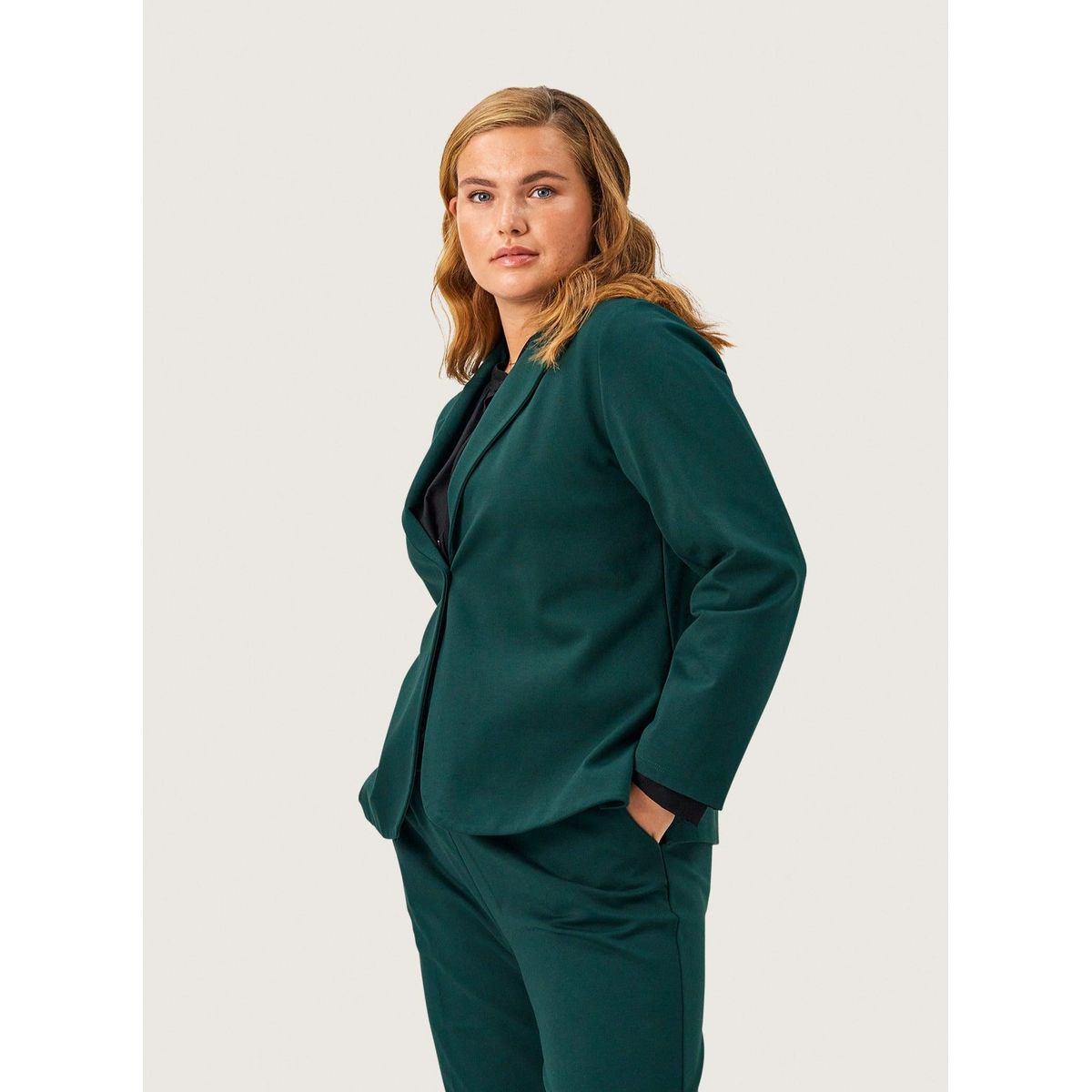 Carrie blazer i grøn jersey -04 - S/40-42