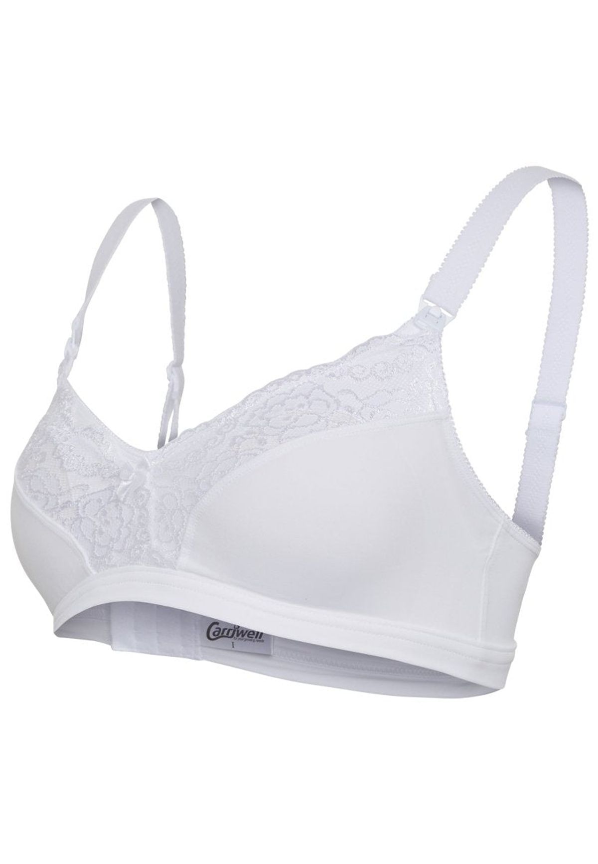 Carriwell Amme BH med blonder, hvid - Carriwell - Lingerie - Buump