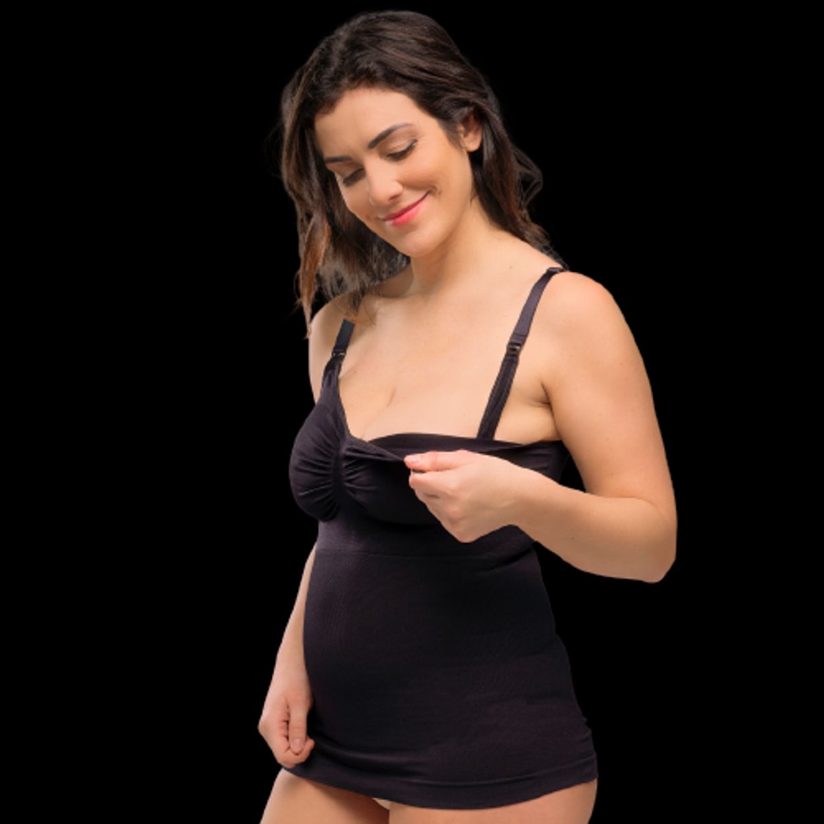 Carriwell Ammetop med shapewear - Sort - L