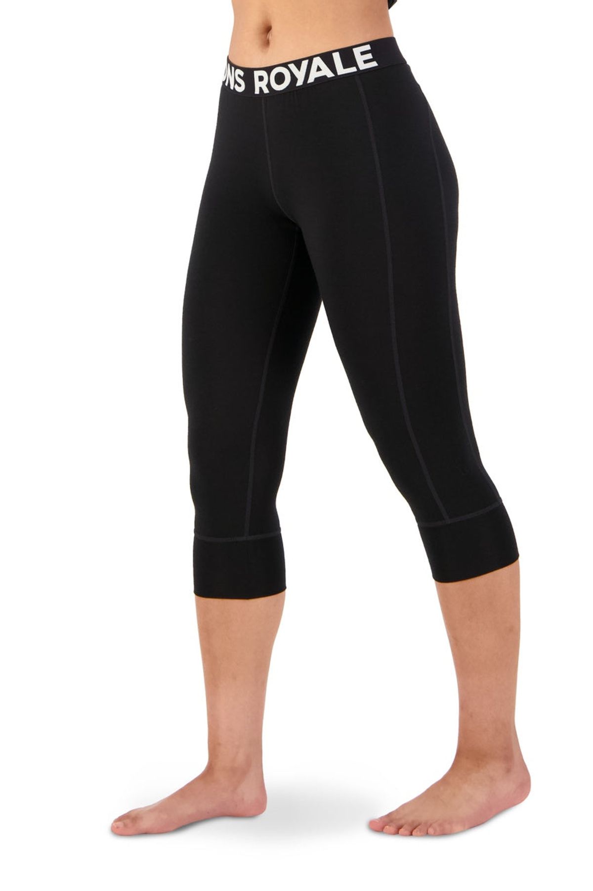 Cascade Merino Flex 200 3/4 Legging (Black), Sort / 2XL