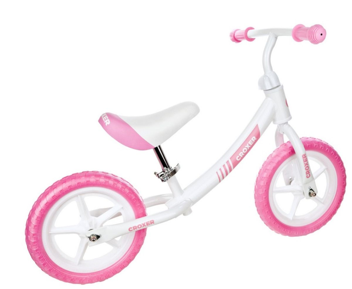 Casell White PINK Løbecykel by Croxer