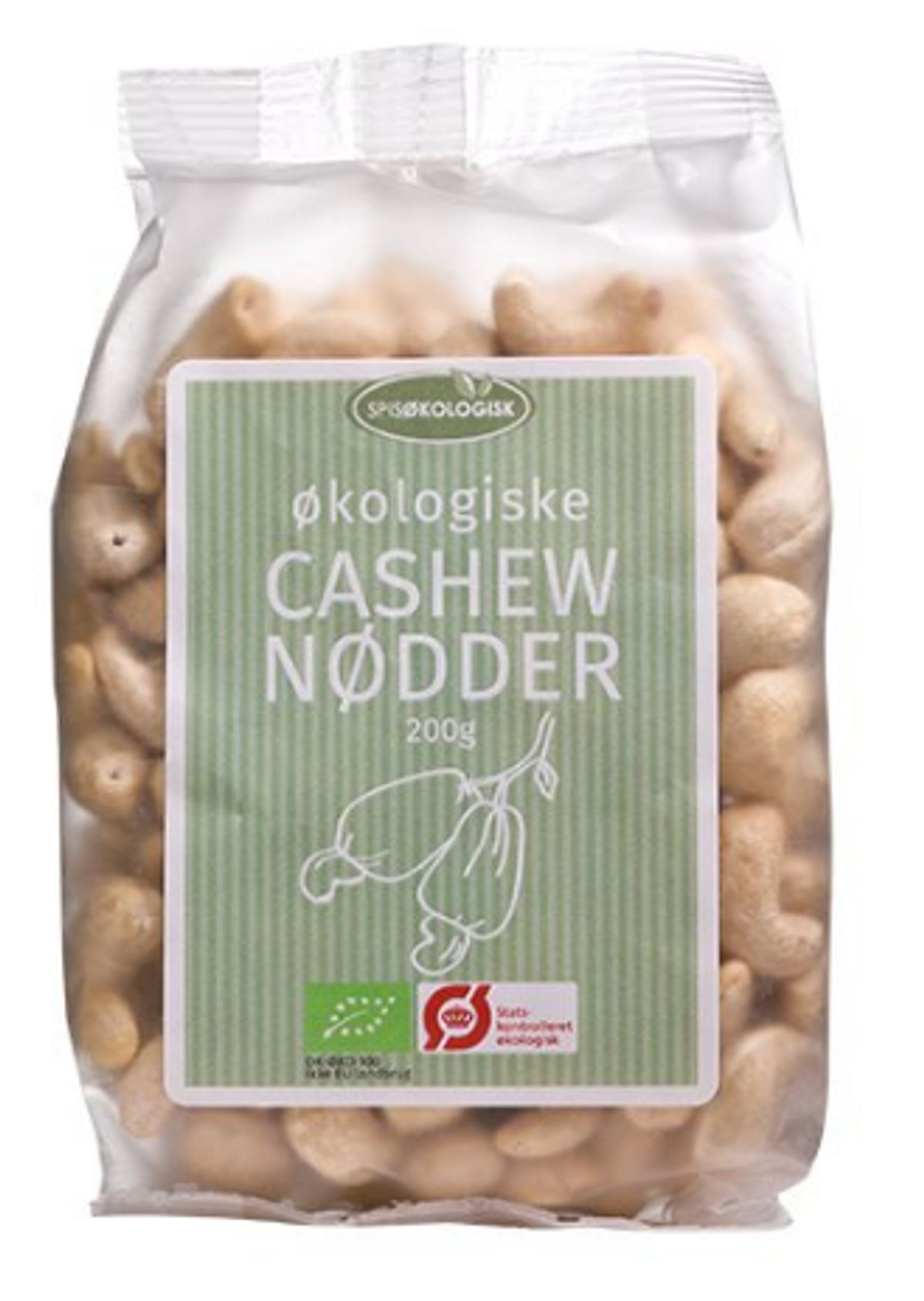 Cashewnødder Ø Spis Økologisk, 200g