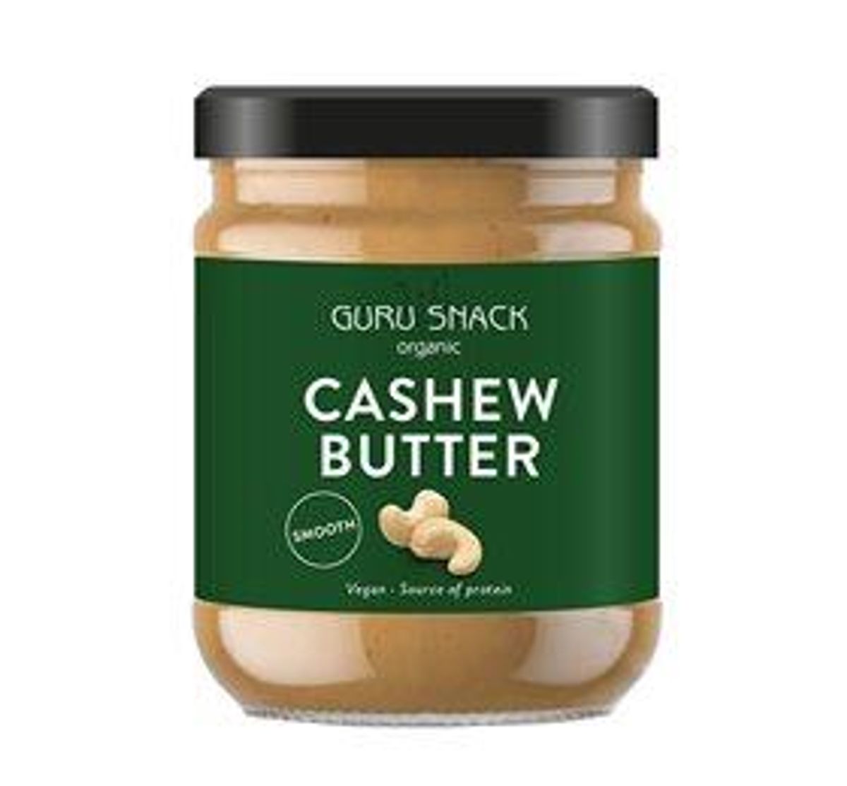 Cashewnøddesmør Smooth Ø Guru Snack - 250 g.