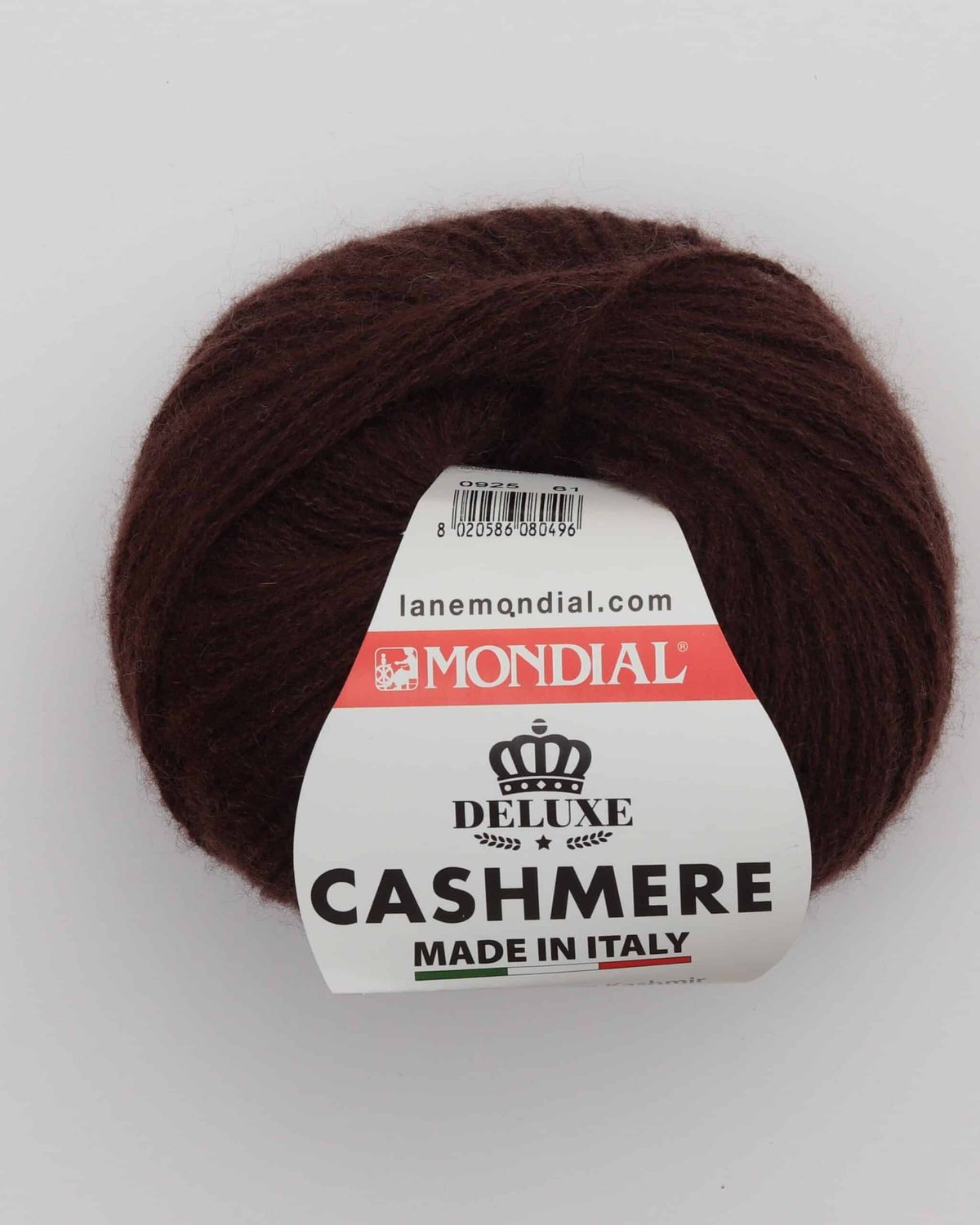 Cashmere fra Mondial i flere farver - 925 Mørkebrun - 100% Kashmir