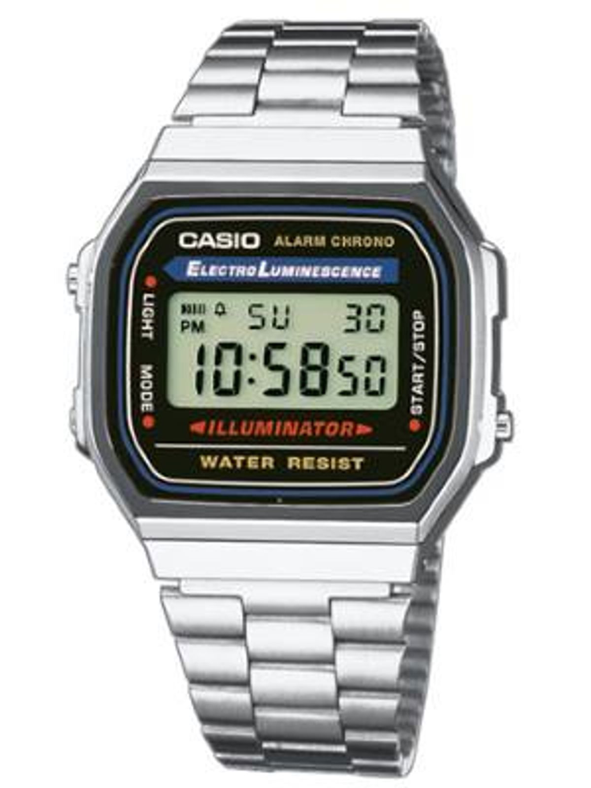 CASIO CLASSIC/RETRO - BASIC (1275) digitalur med stållænke