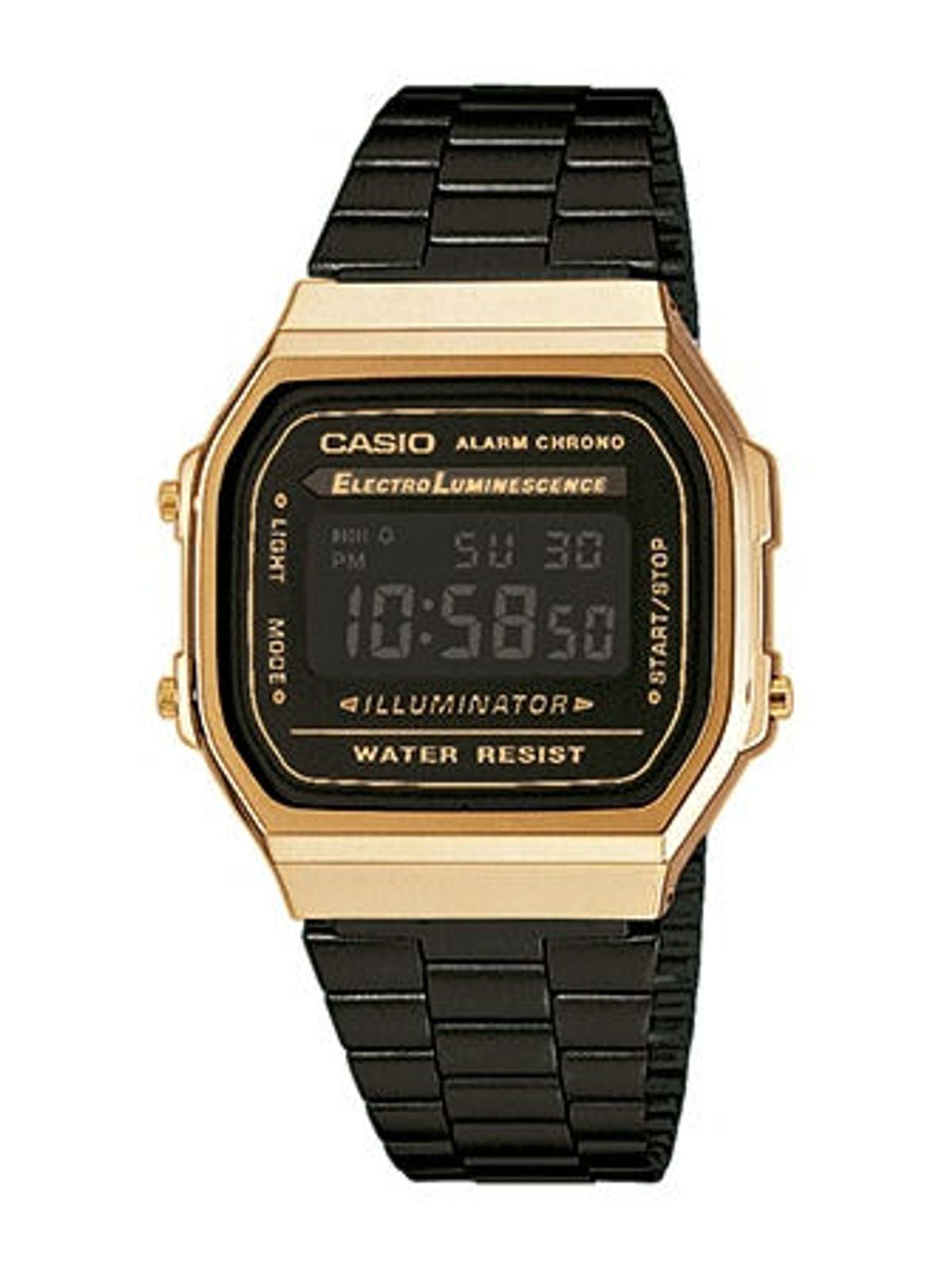 CASIO CLASSIC/RETRO - BASIC (3298) armbåndsur med sort lænke