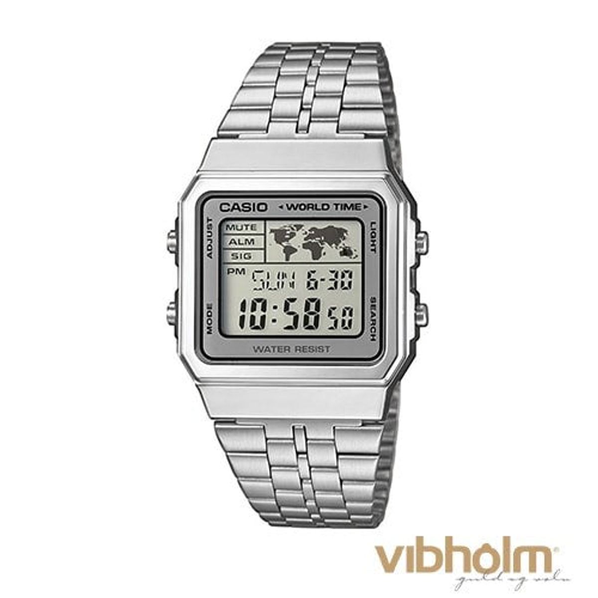 Casio - Classic Ur stål/resin A500WEA-7EF