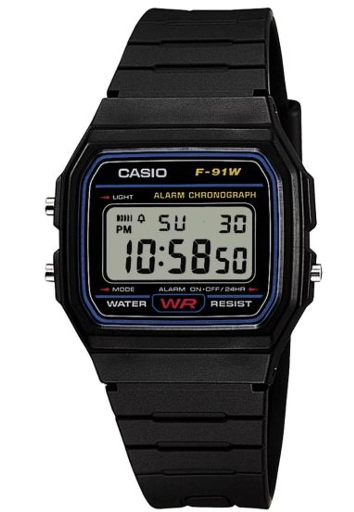 Casio Collection F-91W-1YEG Unisexur