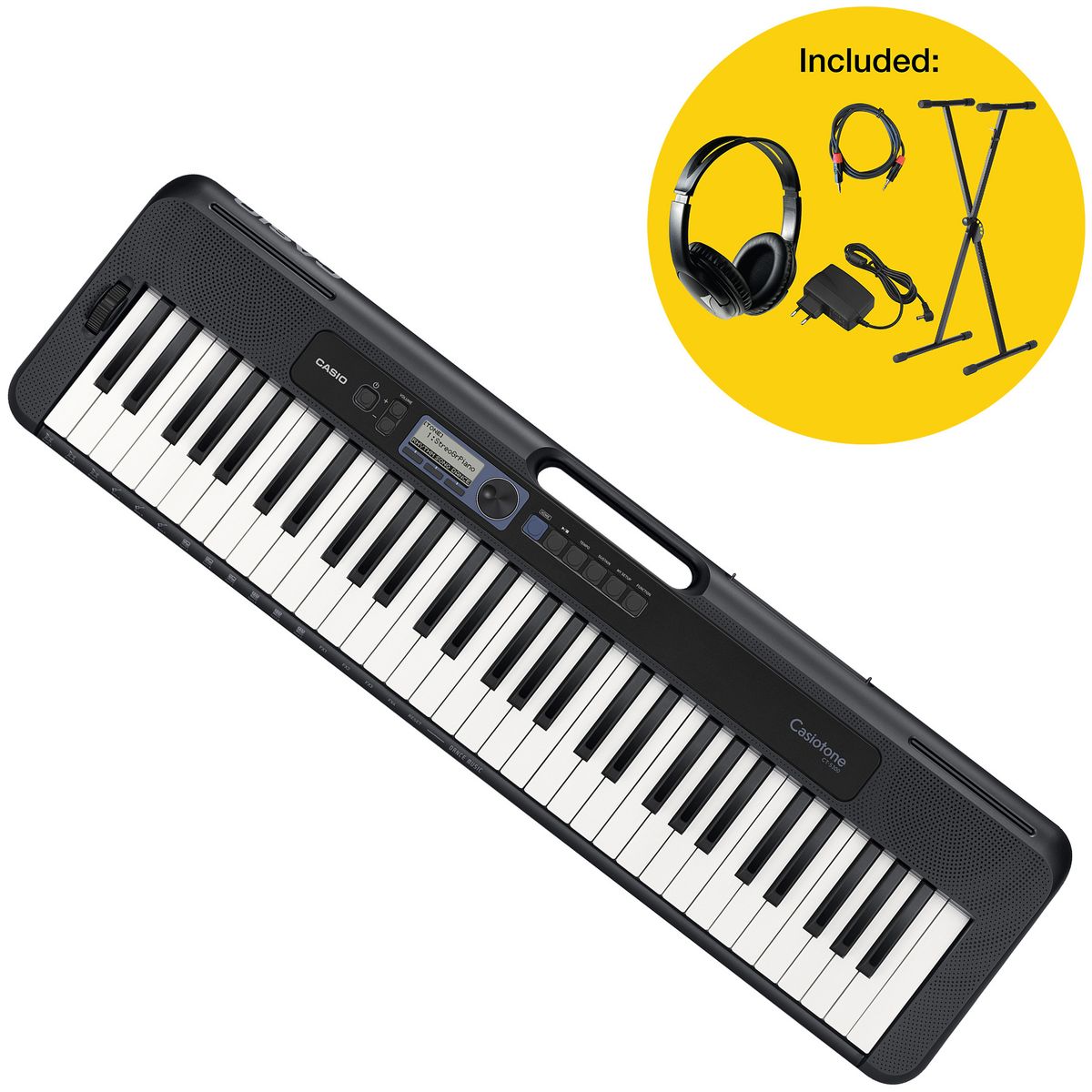 Casio CT-S300 Keyboard Bundle