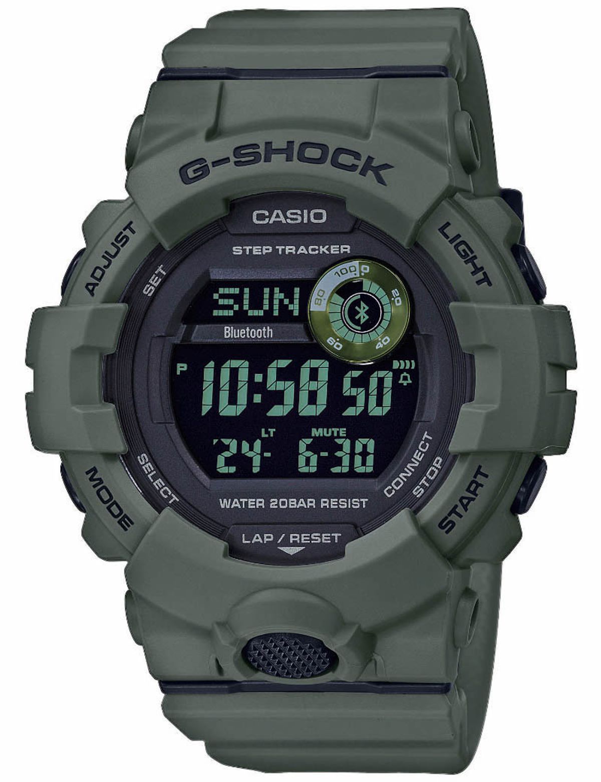 Casio G-Shock (3464 i grøn med Bluetooth