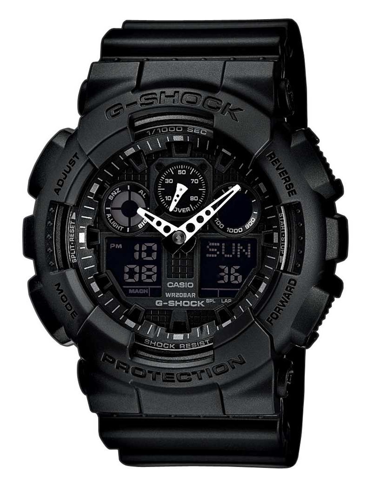 CASIO G-SHOCK - BASIC (5081) i sort med gummirem