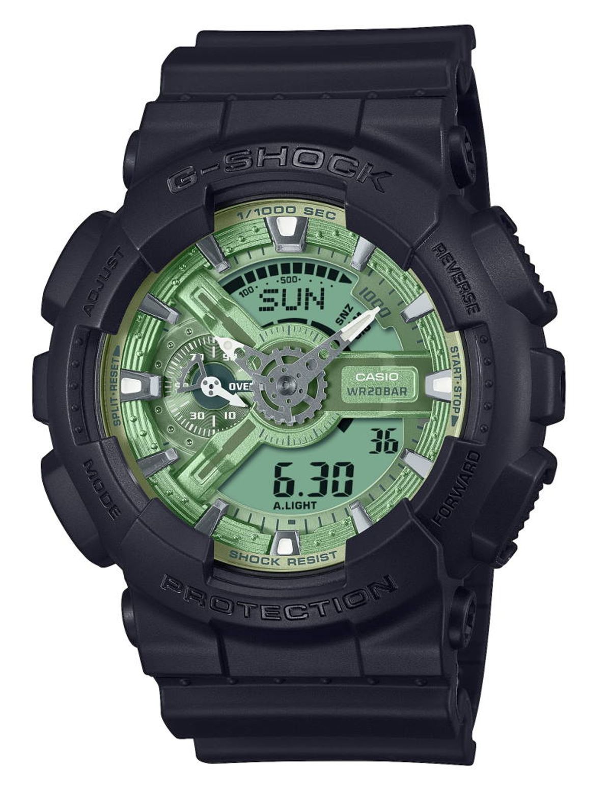 Casio G-Shock GA-110CD-1A3ER sort/grøn