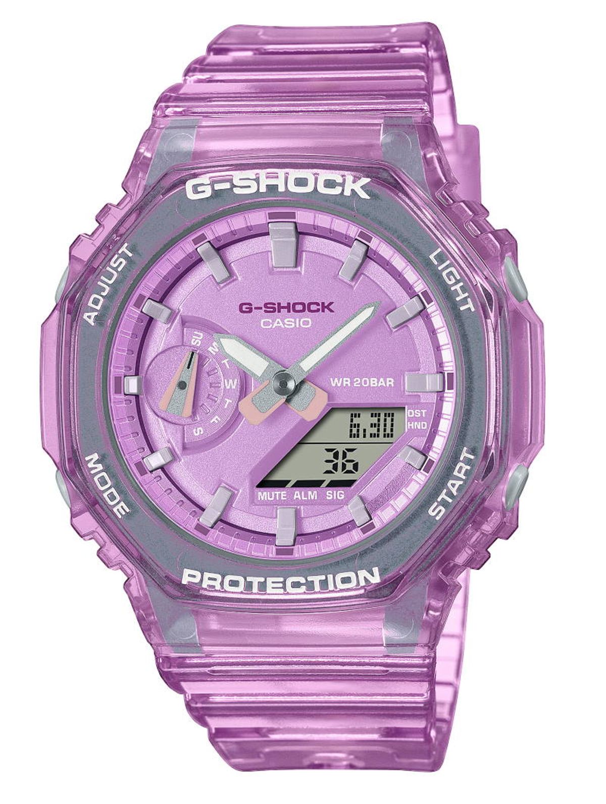 Casio G-Shock GMA-S2100SK-4AER gennemsigtig lilla