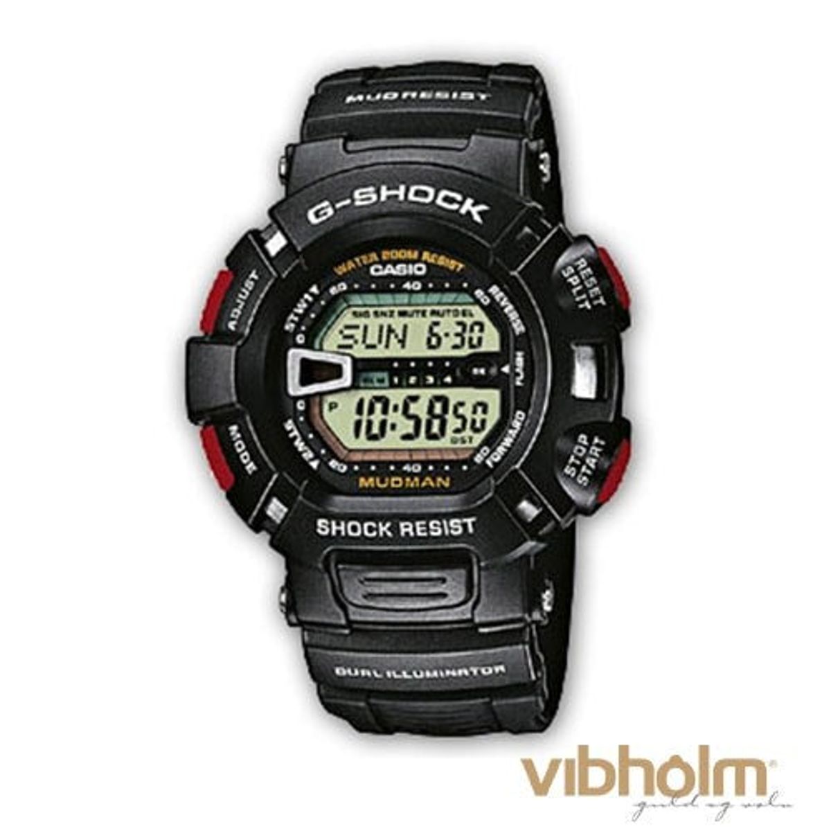 Casio - G-Shock Mudman Herreur sort resin G-9000-1VER