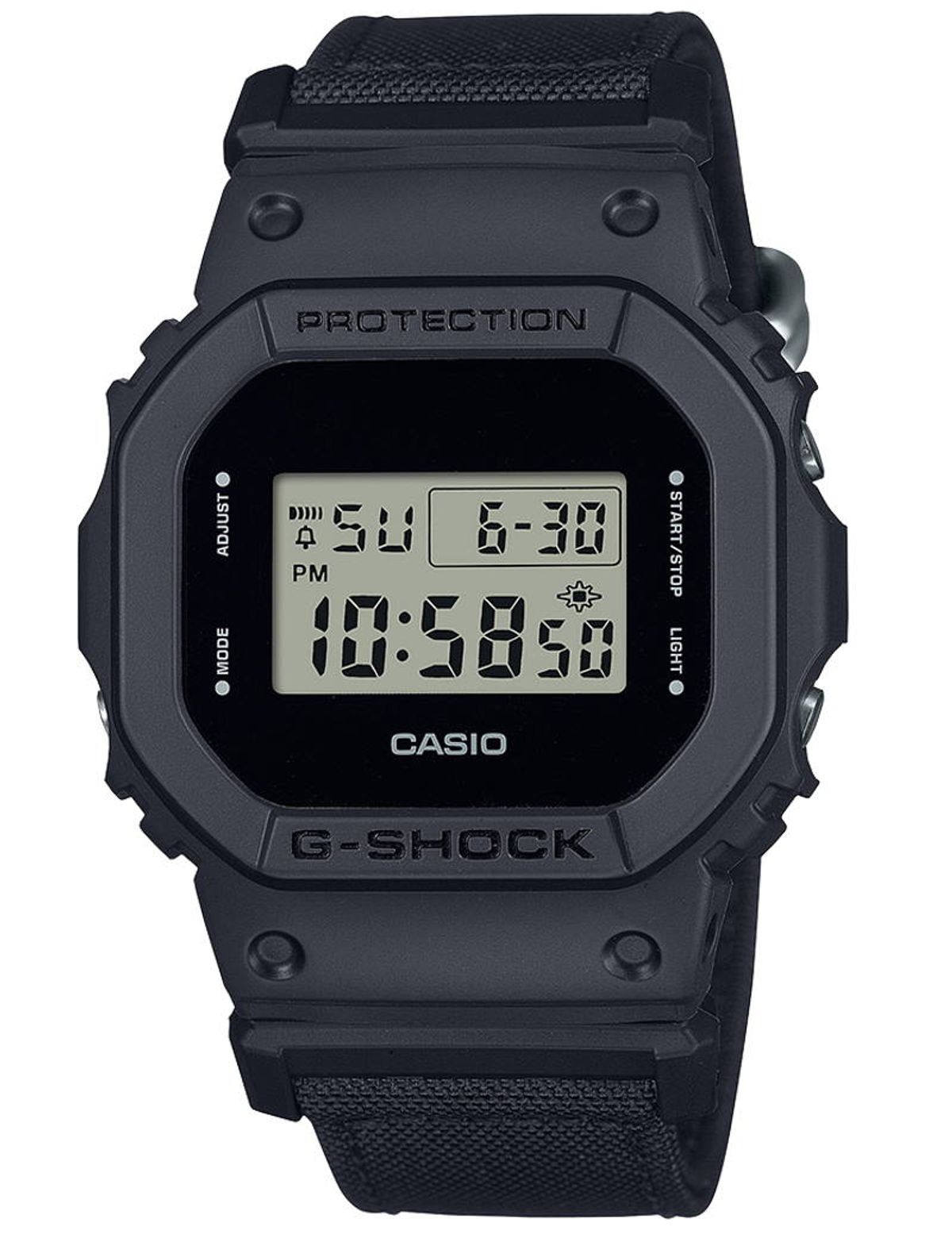 CASIO G-Shock ur i sort med nylon rem