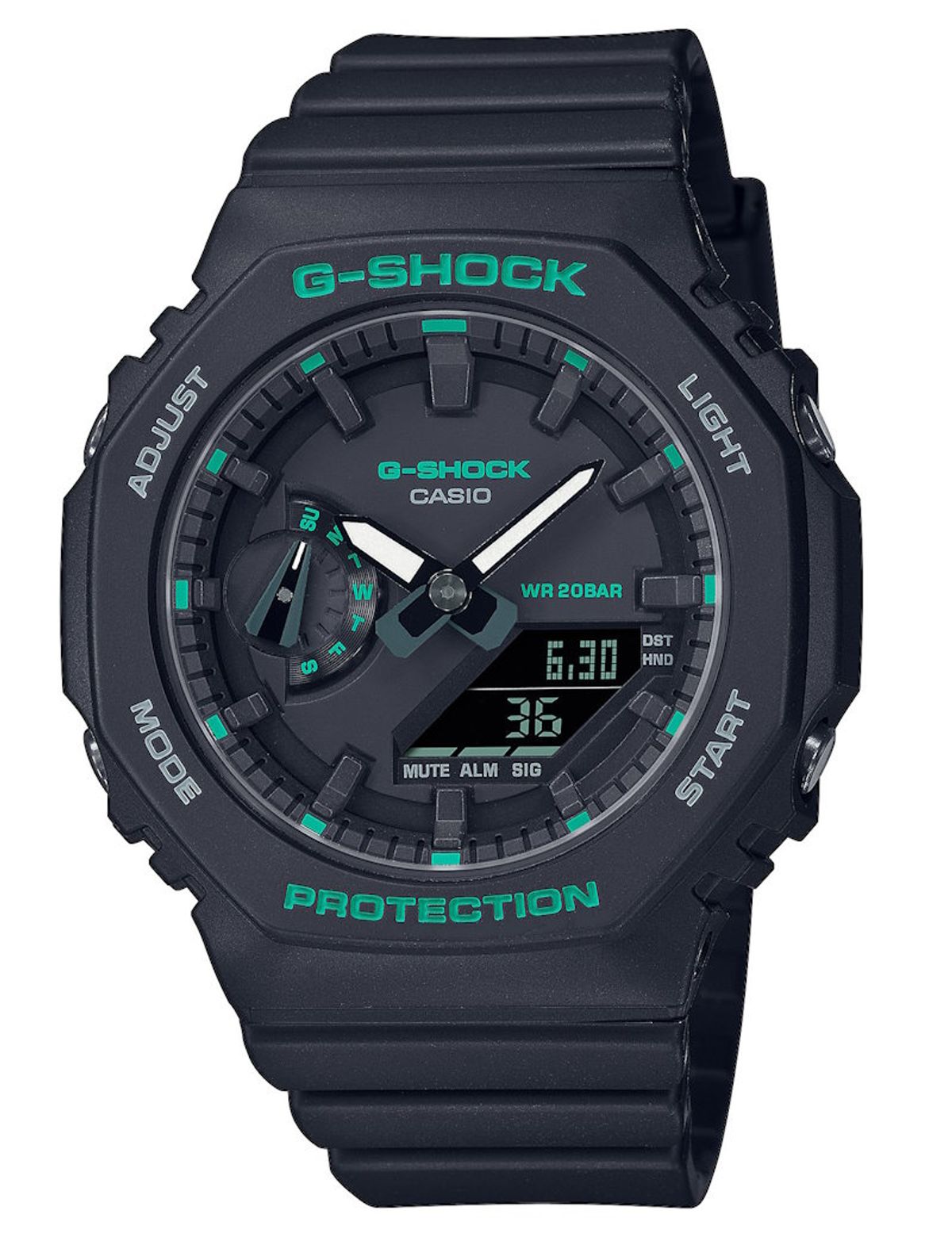 Casio G-Shock Women GMA-S2100GA-1AER sort/grøn