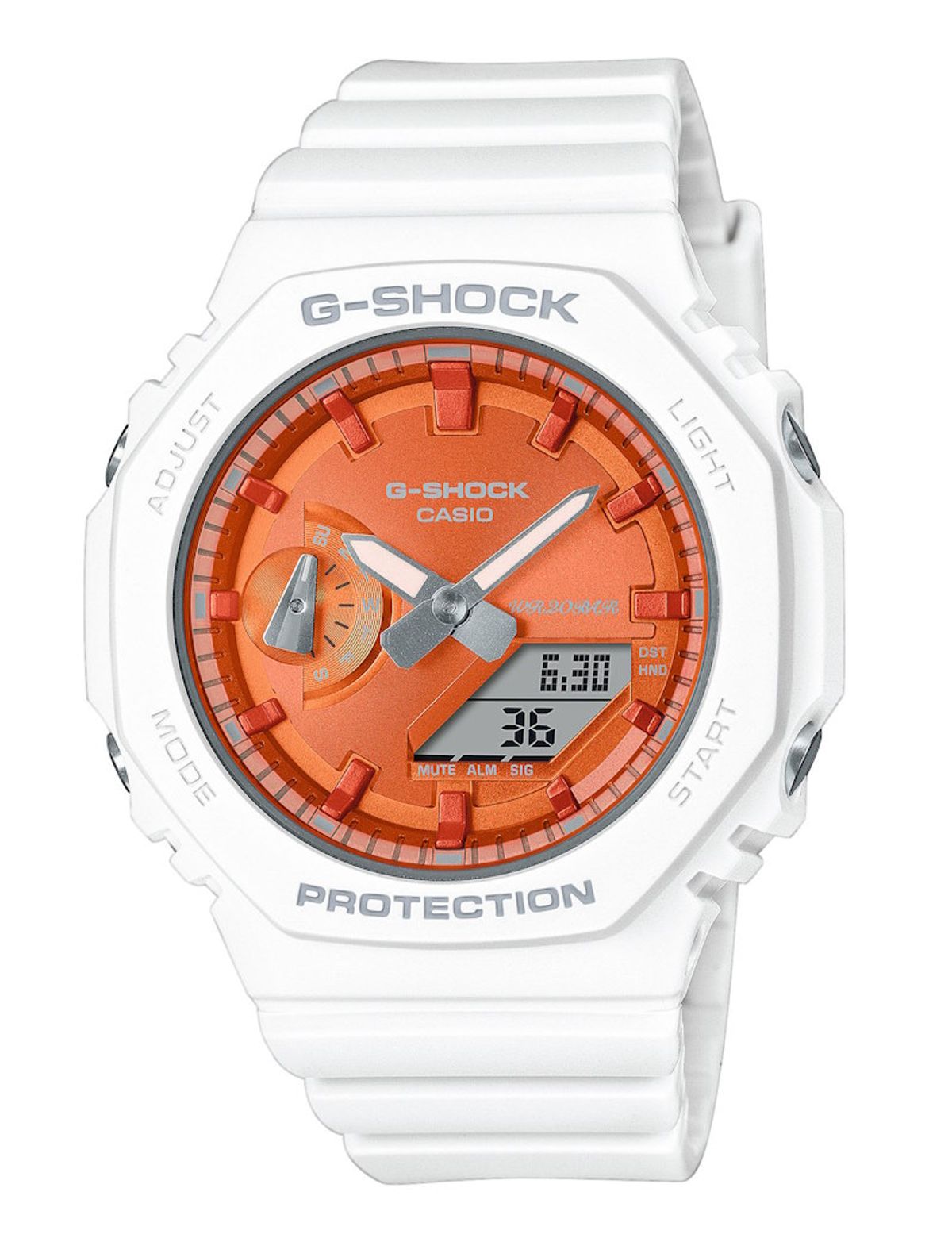 Casio G-Shock Women GMA-S2100WS-7AER orange/hvid