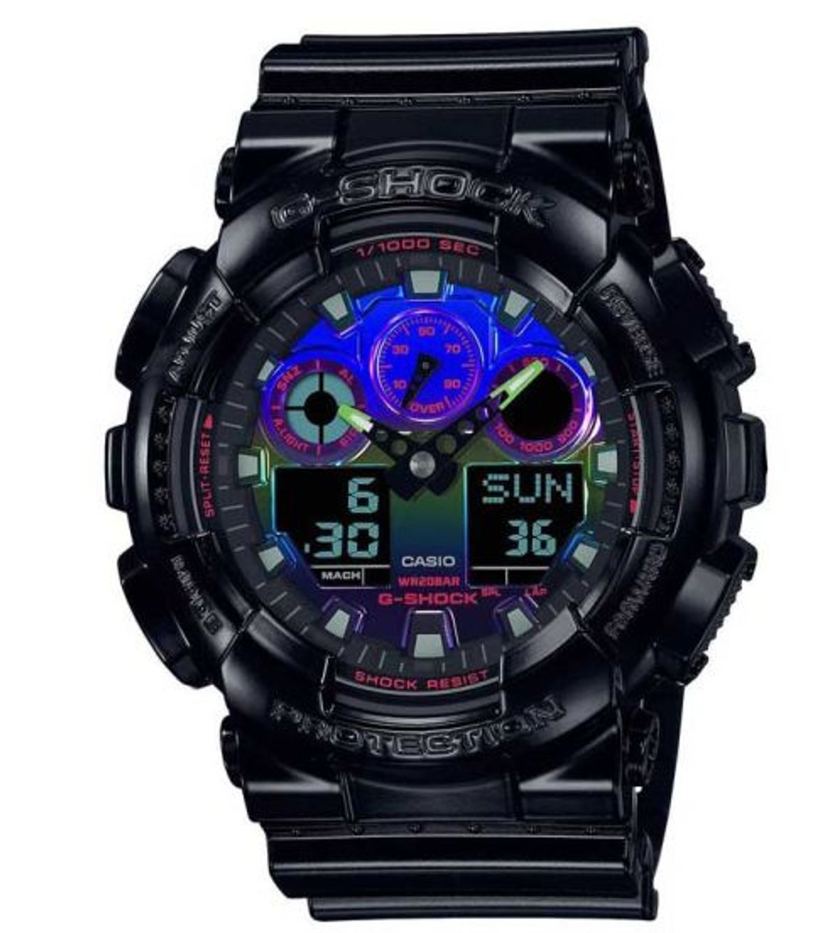 Casio Herreur G-Shock Virtual Rainbow Series GA-100RGB-1AER