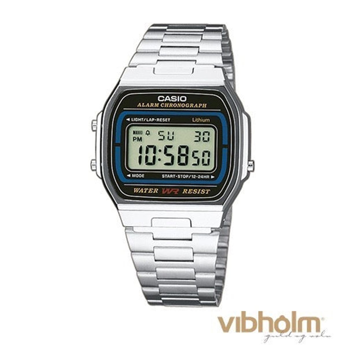 Casio - Retro Ur stål A164WA-1VES