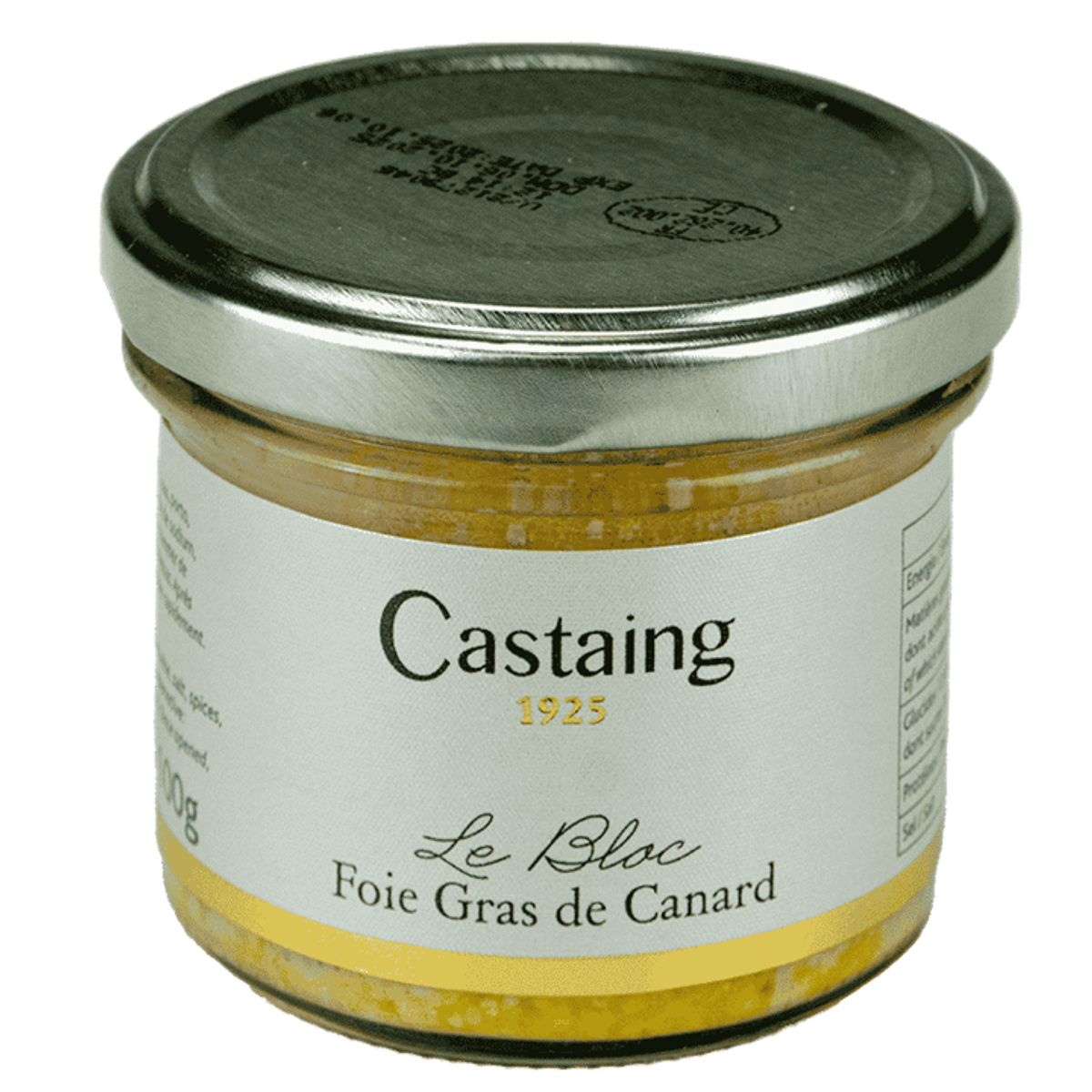 Castaing Bloc de Foie Gras de Canard 100g