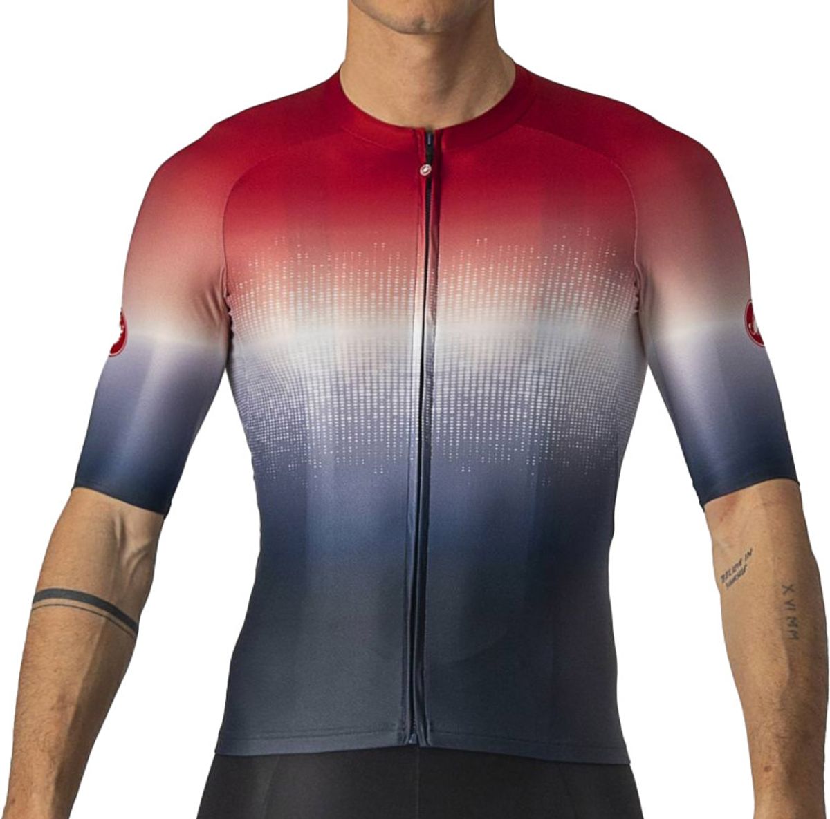 Castelli AERO RACE 6.0 JERSEY - Rød/Blå