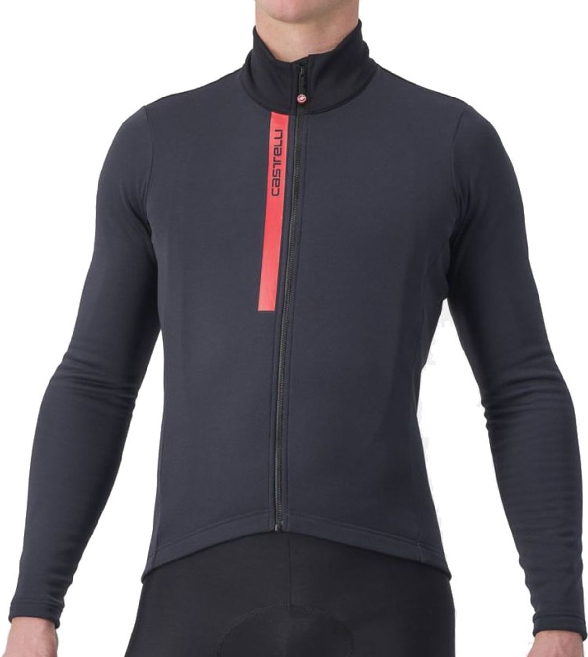 Castelli ENTRATA THERMAL JERSEY Længærmet - Sort