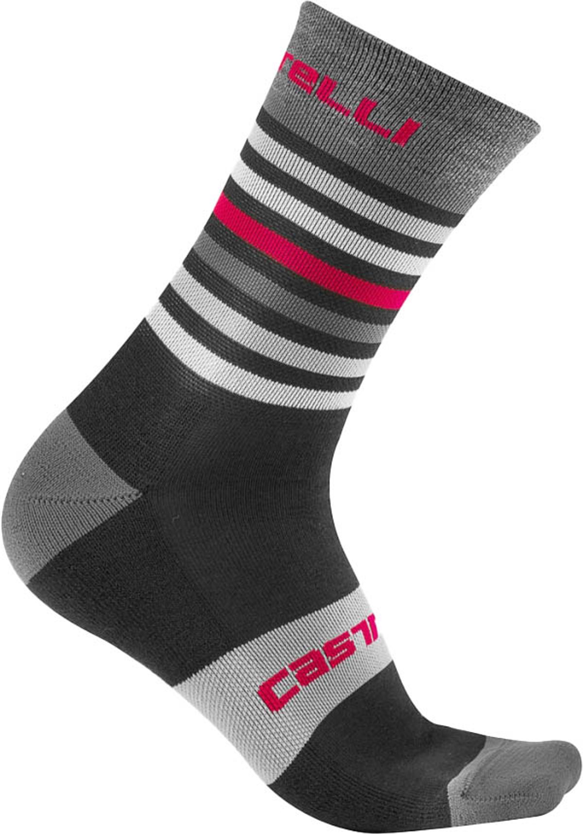 Castelli GREGGE 15 SOCK - Sort/Grå