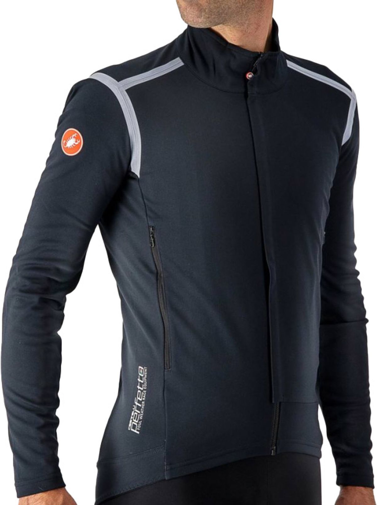 Castelli PERFETTO RoS LONG SLEEVE Langærmet - Grå/Sort