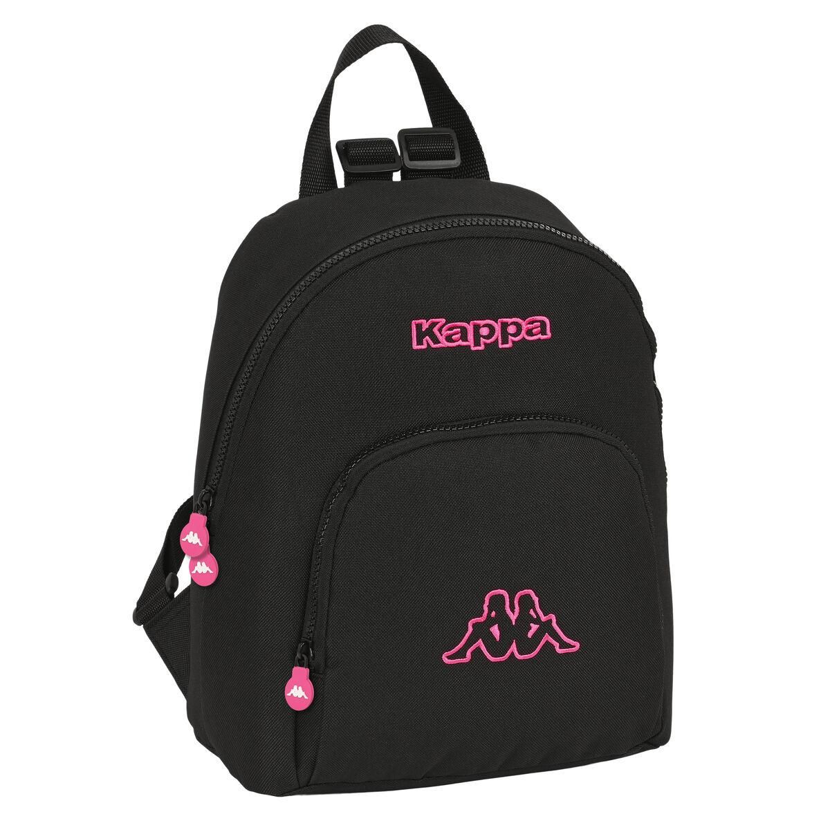 Casual Rygsæk Kappa Black and pink Sort 13 L