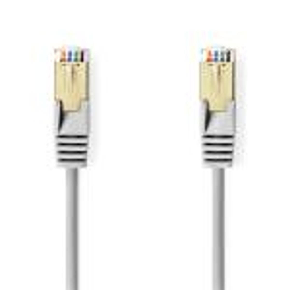 Cat 5e kabel | SF/UTP | RJ45 (8P8C) Hanstik | RJ45 (8P8C) Hanstik | 5.00 m | Runde | PVC | Grå | Plastikpose