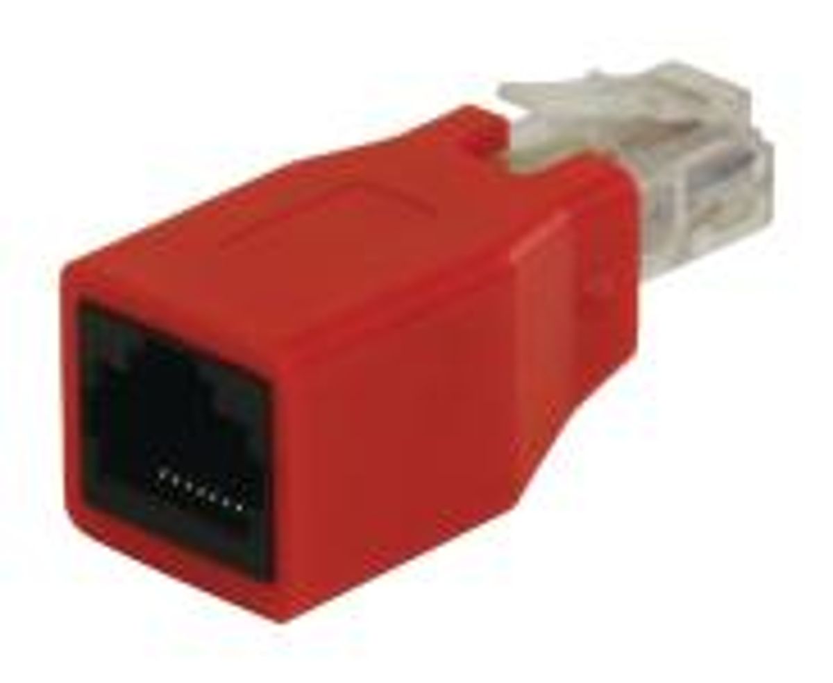 Cat6 Netværksadapter RJ45 (8P8C) Han - RJ45 (8P8C) Hun Rød