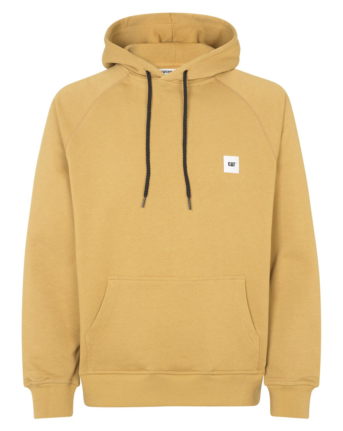 Caterpillar Basic Cat Labeled Hoodie Sand