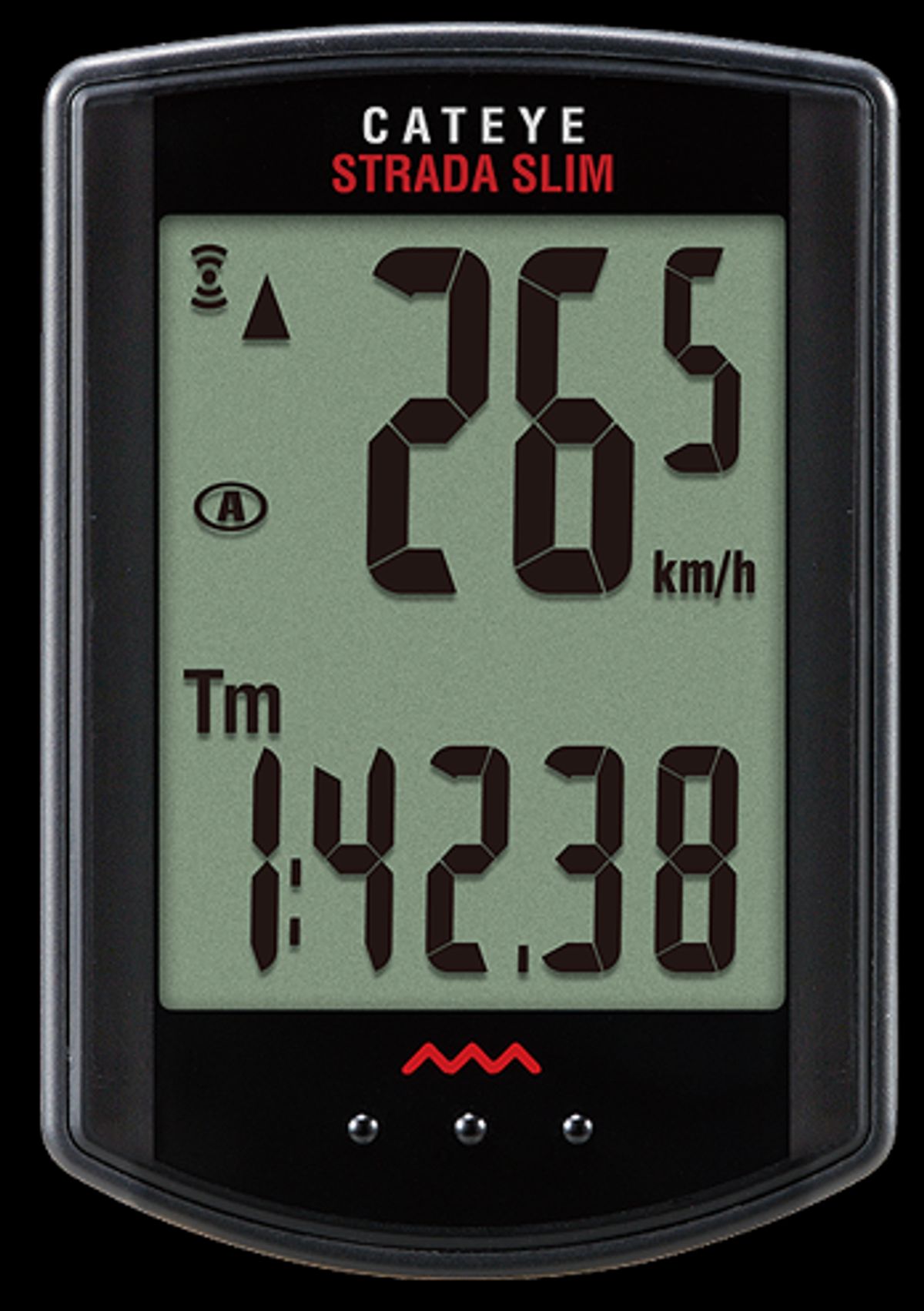 Cateye Strada Wireless cykelcomputer 8 - Sort