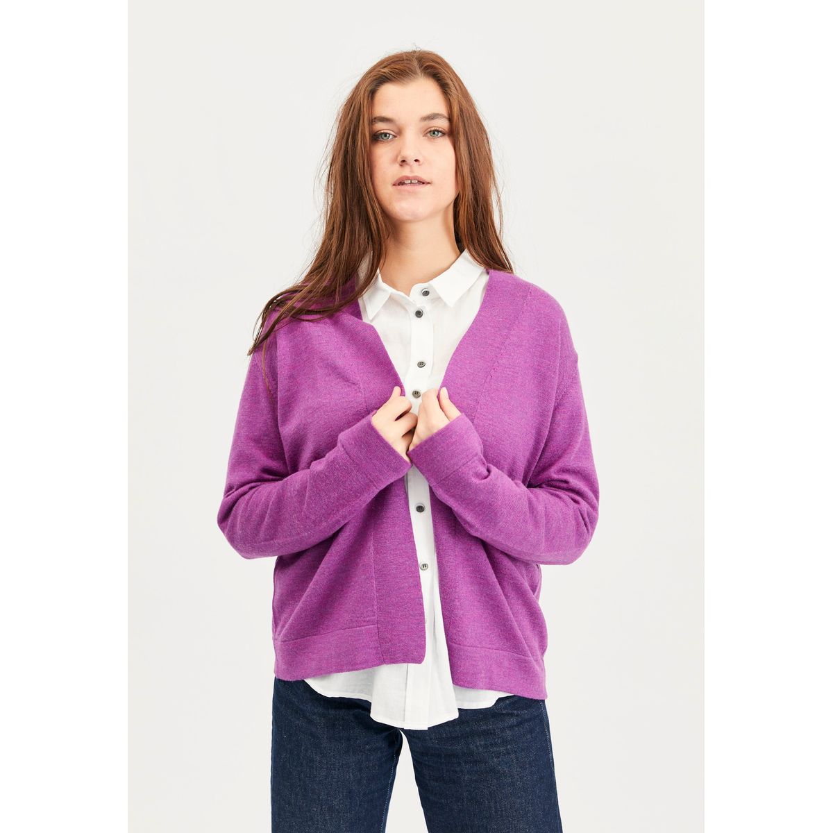 Catja - Hotensia Purple Melange - Bluse - 2xl