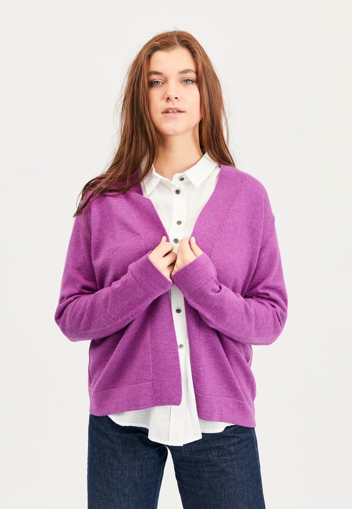 Catja - Hotensia Purple Melange - Bluse - L