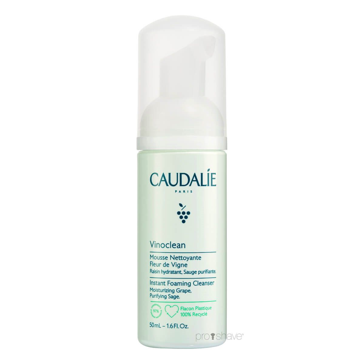 Caudalie Vinoclean, Instant Foaming Cleanser, Rejsestørrelse, 100 ml.