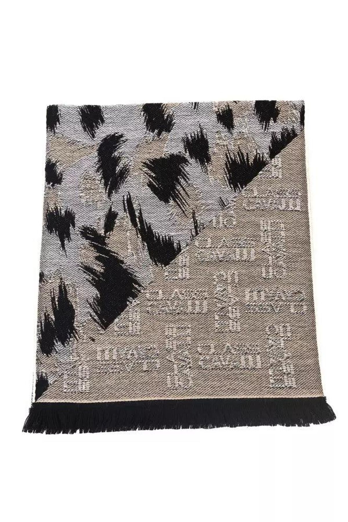 Cavalli Class Beige Wool Unisex Scarf