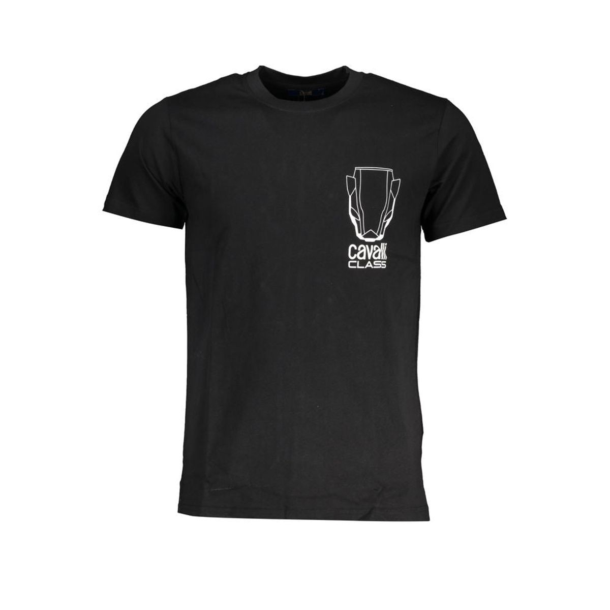 Cavalli Class Black Cotton T-Shirt