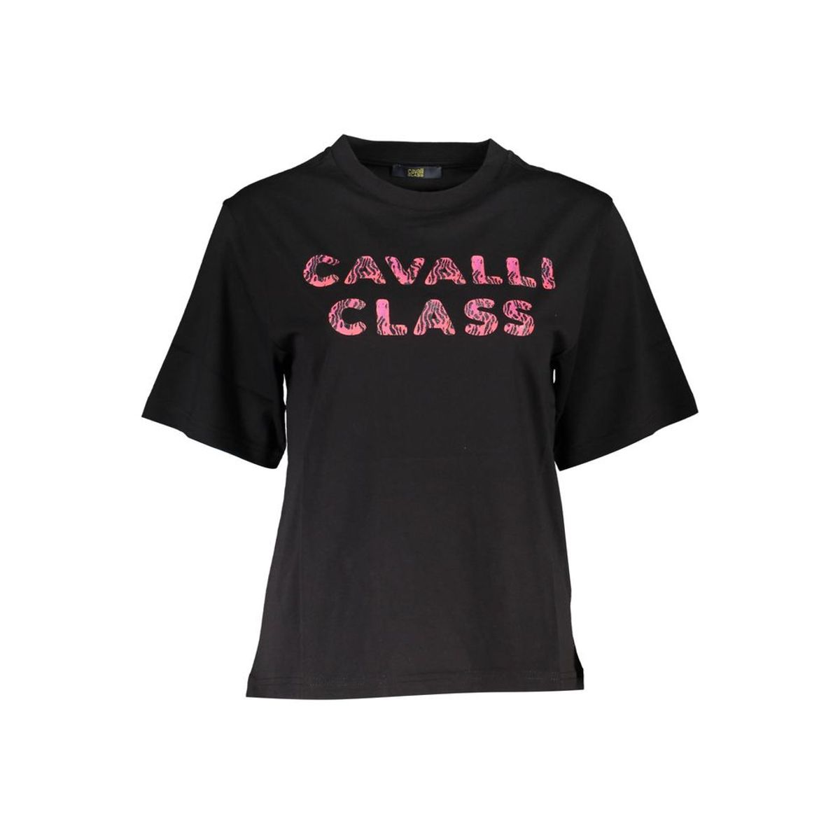 Cavalli Class Black Cotton Women T-Shirt