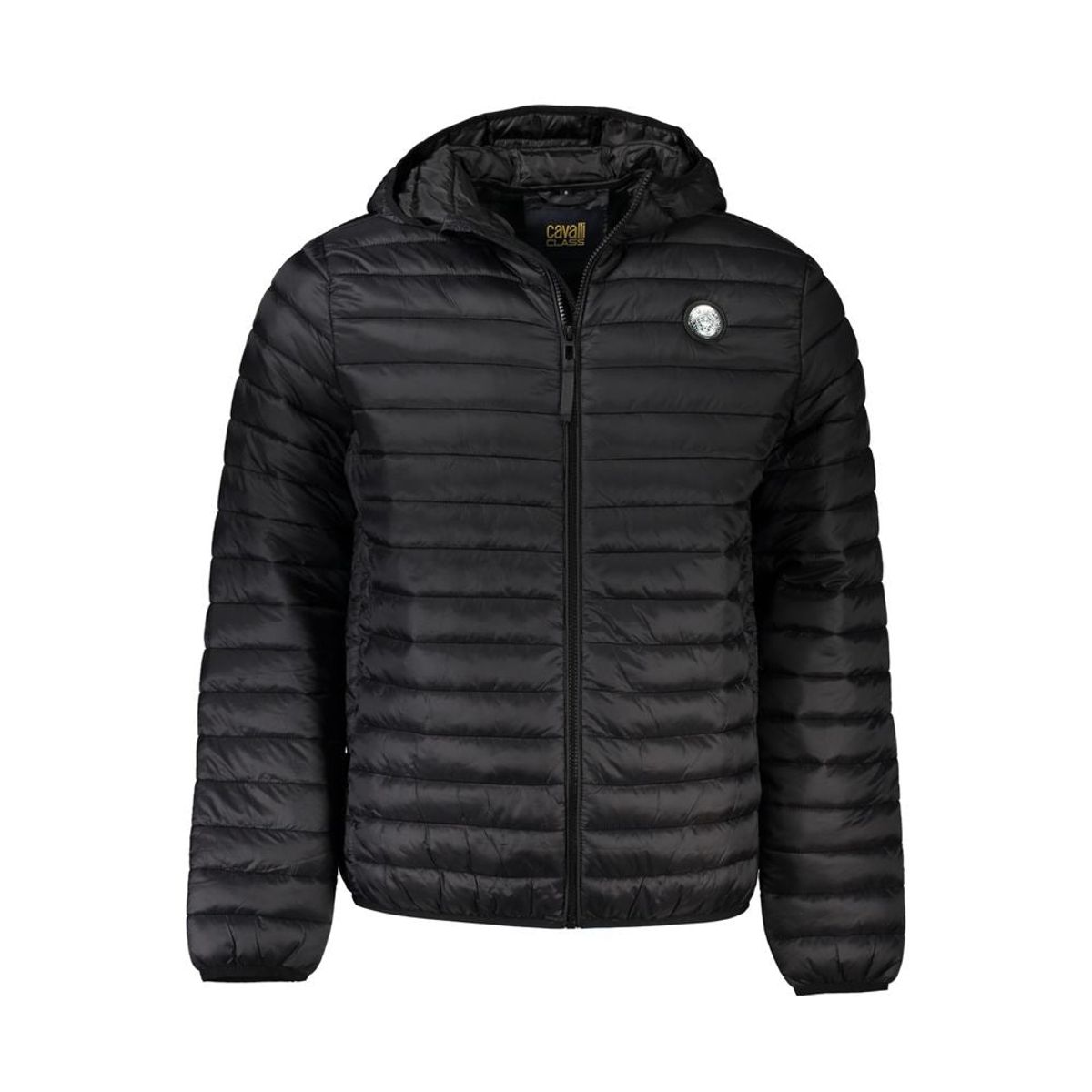 Cavalli Class Black Polyamide Jacket