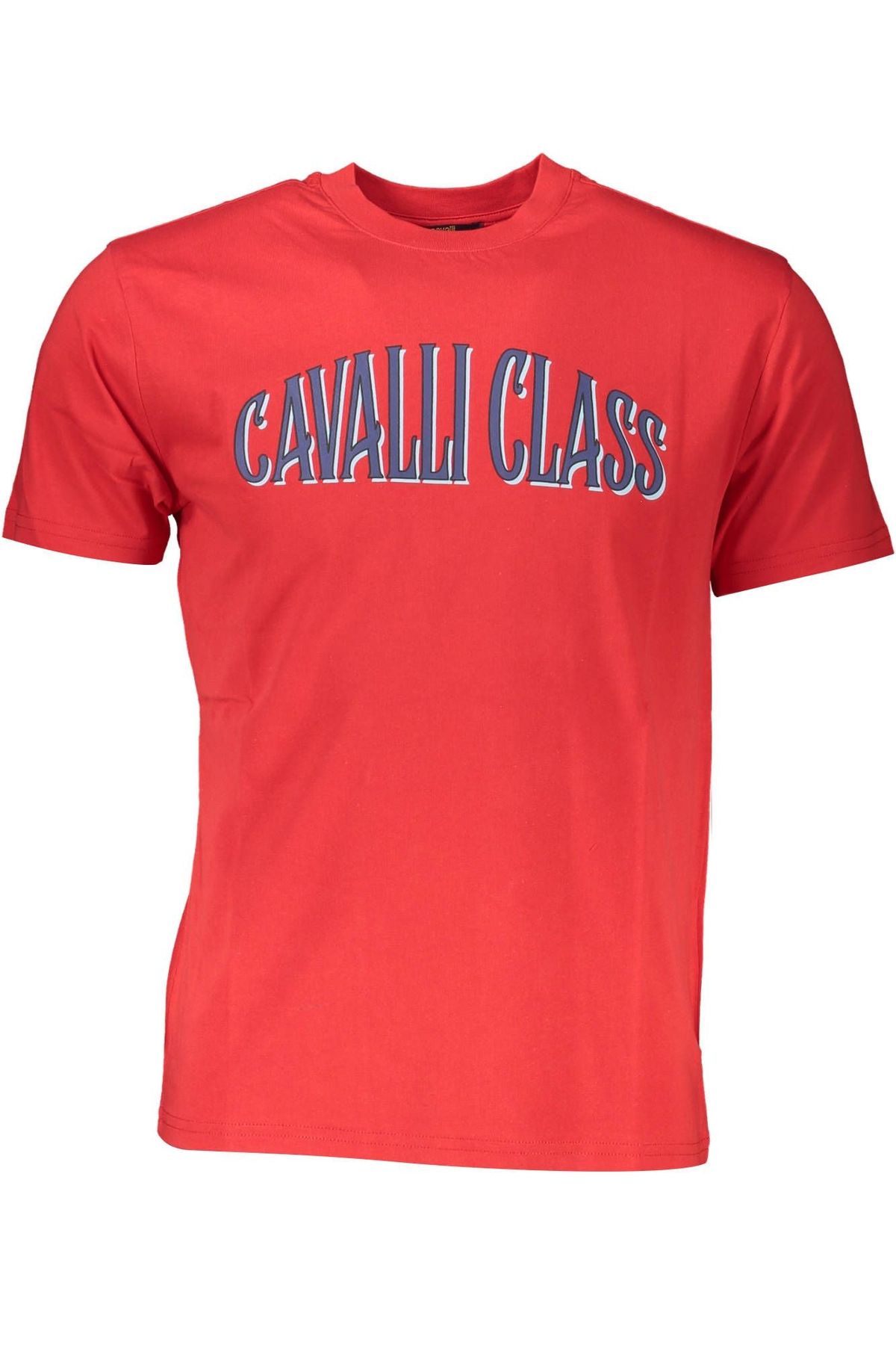 Cavalli Class Red Cotton Men T-Shirt