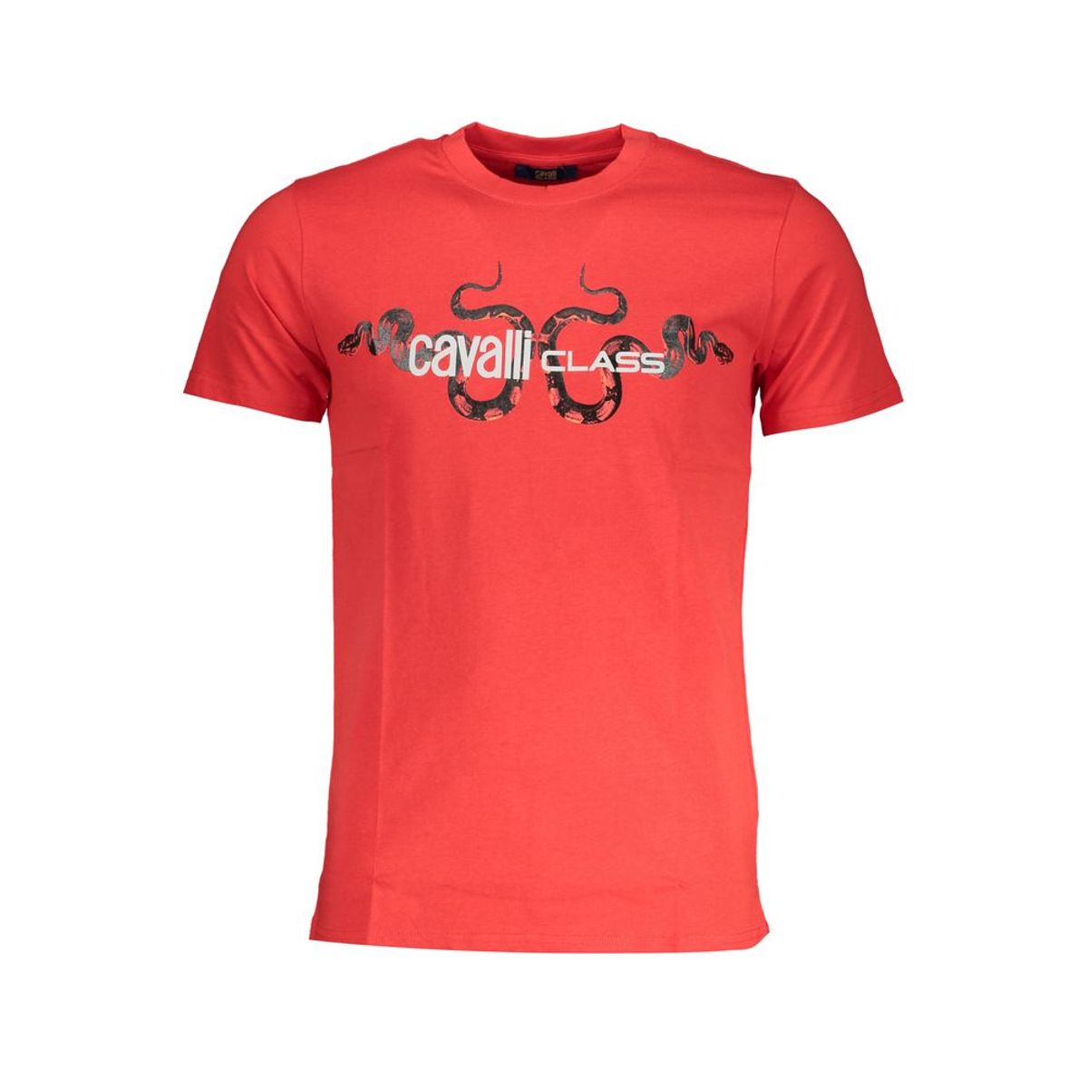 Cavalli Class Red Cotton T-Shirt