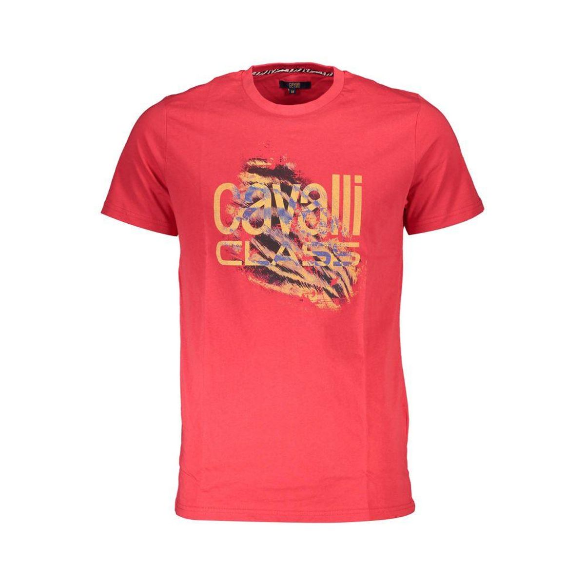 Cavalli Class Red Cotton T-Shirt