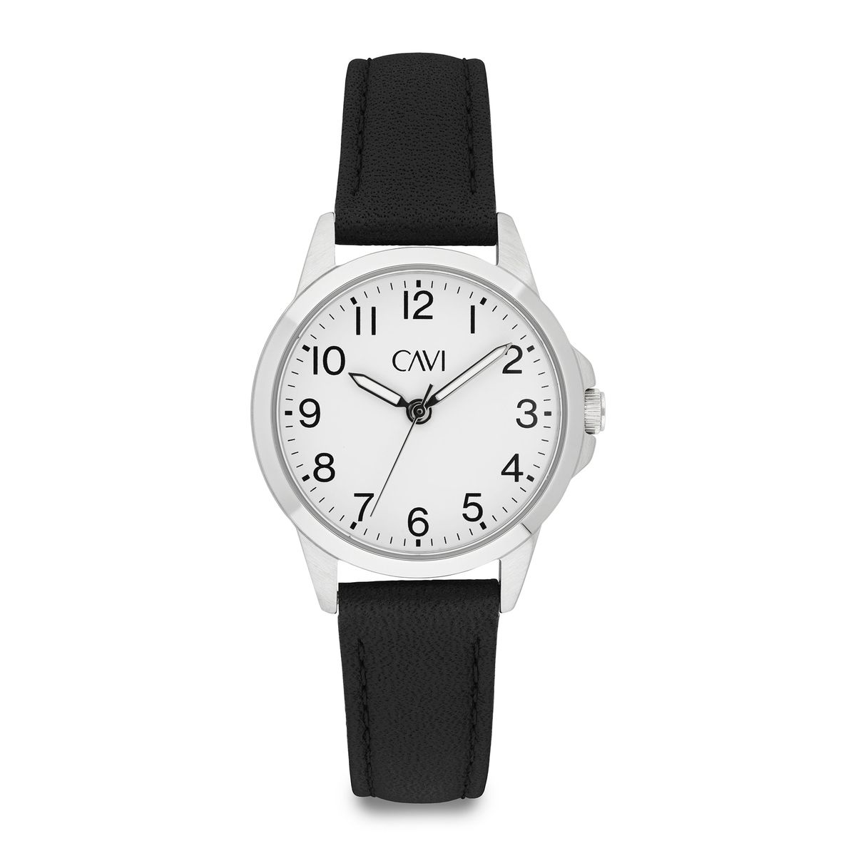 CAVI Watches - Stella ur m. sort rem, white Stål Rustfrit