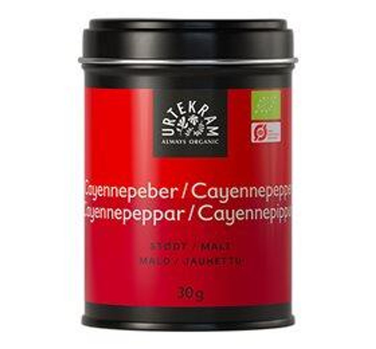 Cayennepeber Økologisk Urtekram - 30 gram