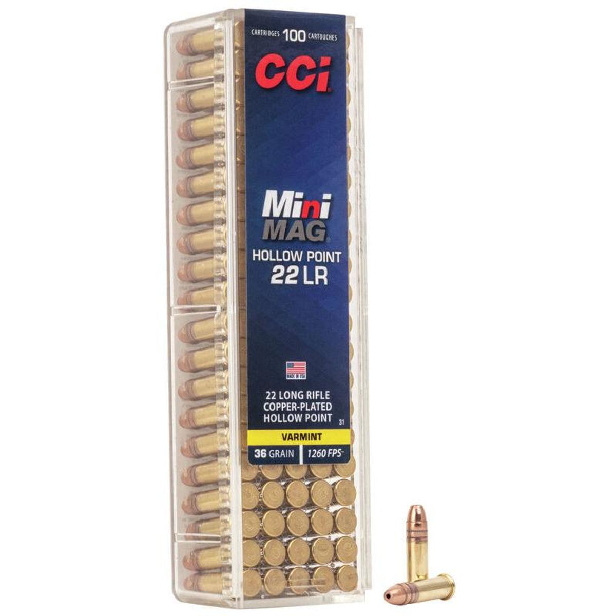 CCI 22lr. Mini Mag 36gr HP æske a 100 stk