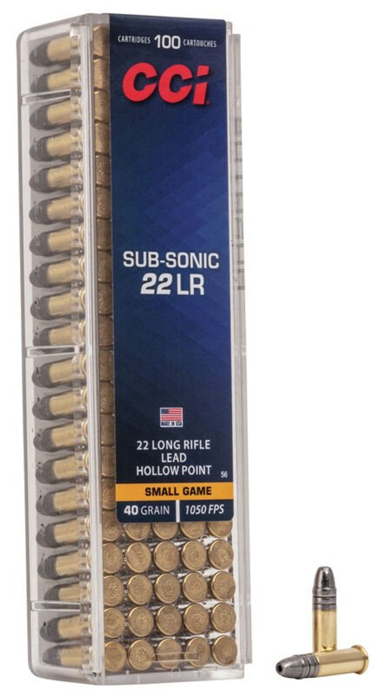 CCI Subsonic LRHP 40 grain 100 stk pr. pakke