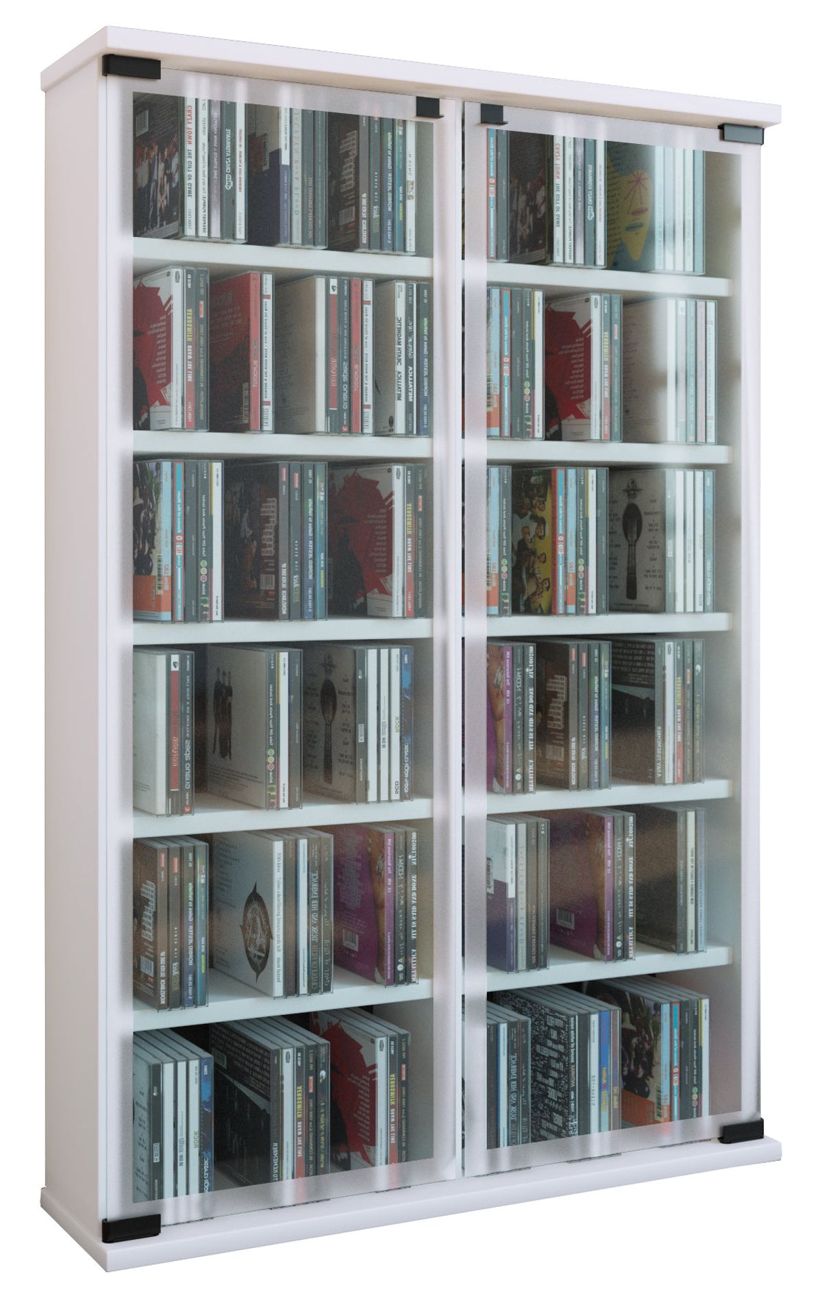 Cd/Dvd Rack "Galerie" Til 300 Cd'Er, hvid